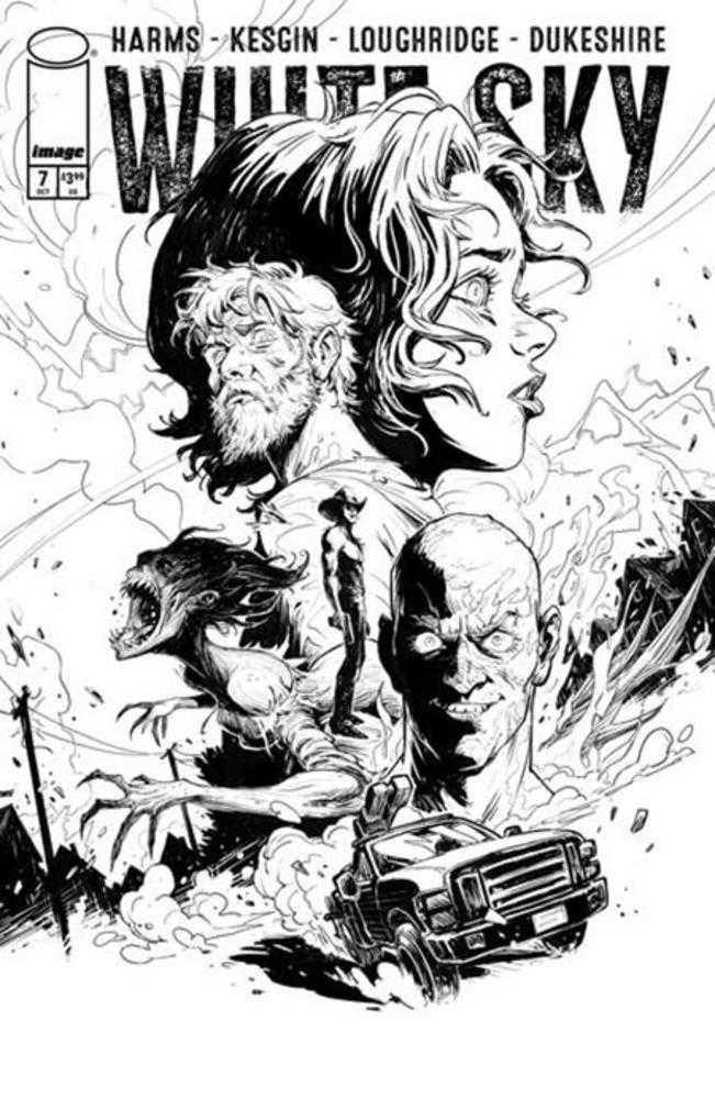 White Sky #7 Cover B Sumeyye Kesgin Black & White Variant (Mature)